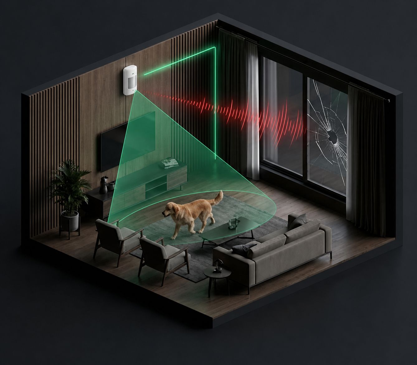 CombiProtect – Bewegung und Glasbruch